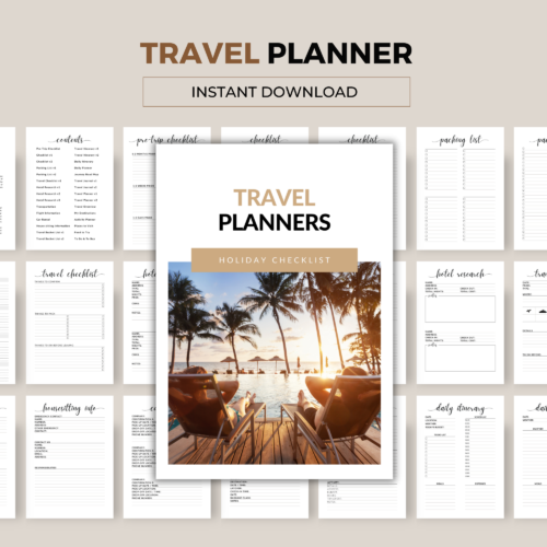 Travel Planners, Holiday Checklists | 36 Pages - Image 2